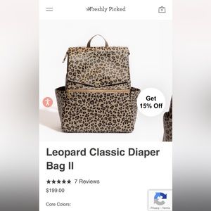 Freshly Picked Diaper Bag in limited Edition Leopard